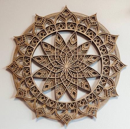 Oboustranná mandala - zářivé ráno
